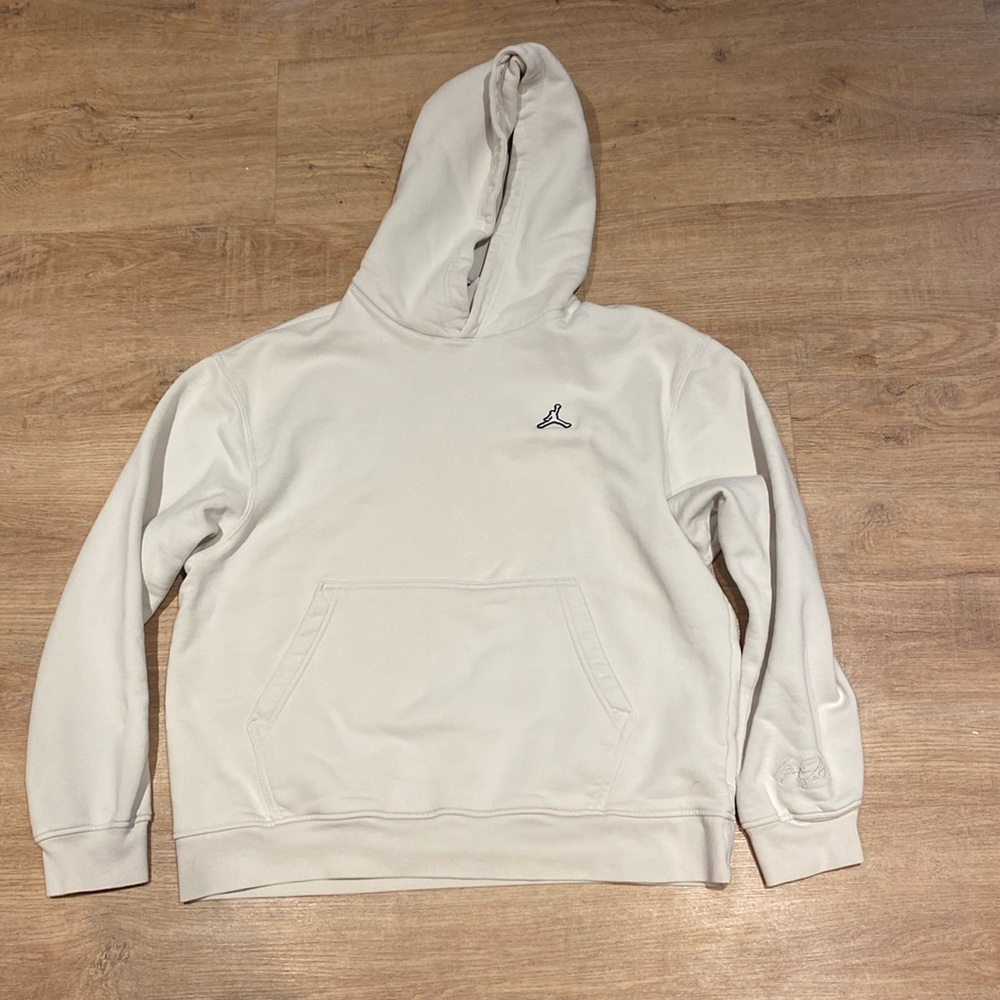 Men's Jordan Cream Hoodie Size Large